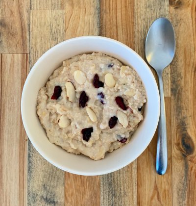 Cranberry Almond Protein Oatmeal